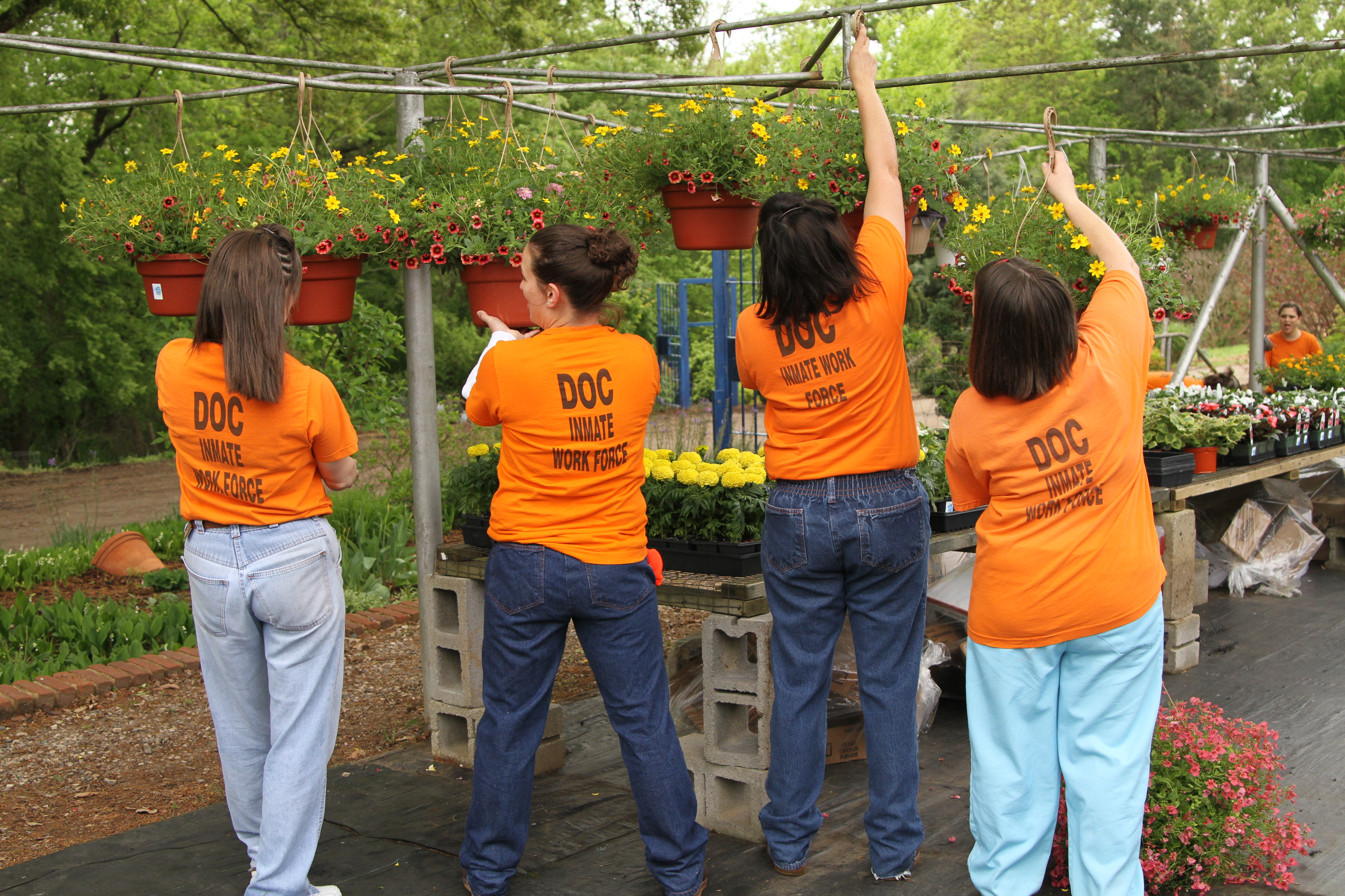 Microphone in front of a crowd