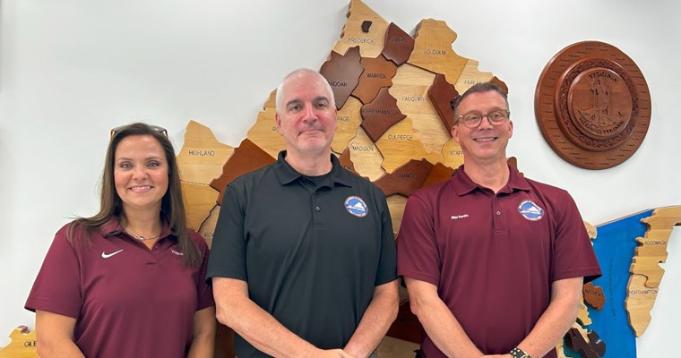 Director Dotson, Warden Michael Seville and Assistant Warden Amber Leake of Lawrenceville Correctional Center.