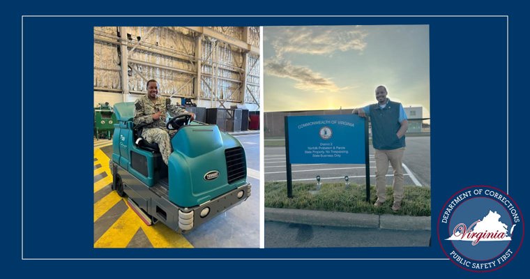 Service member, Phillip Williams, is now a Probation & Parole Officer at District 2, Norfolk Probation & Parole.