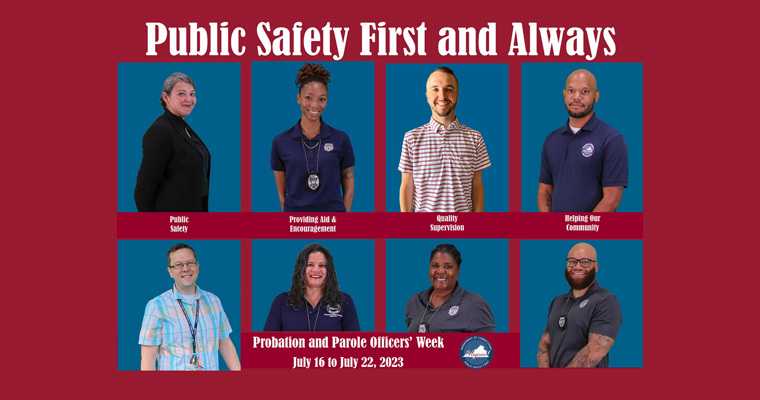 woman smiling reading papers while sitting at laptop